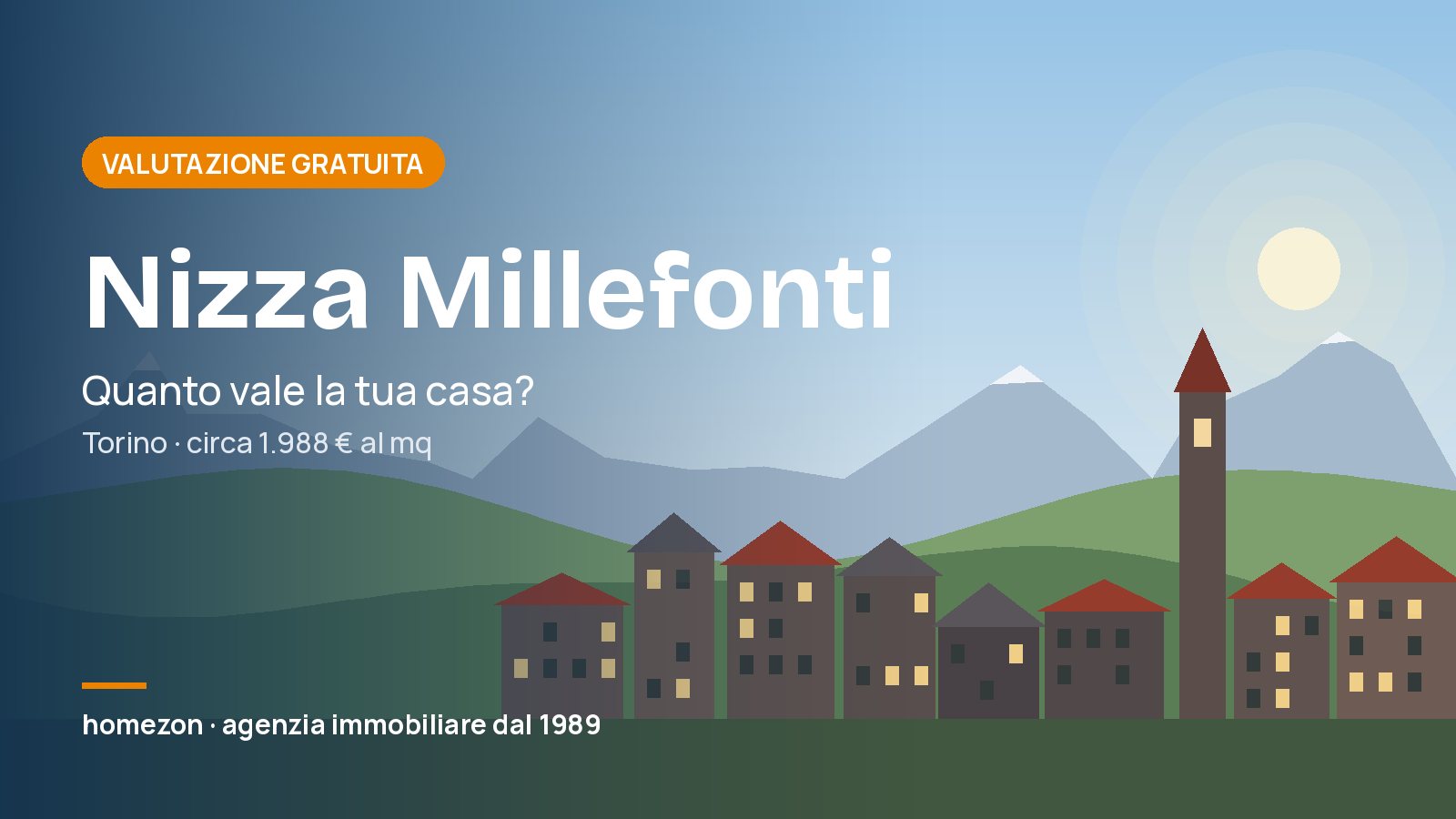 Agenzia immobiliare Nizza Millefonti (Torino): prezzi delle case e valutazione gratuita