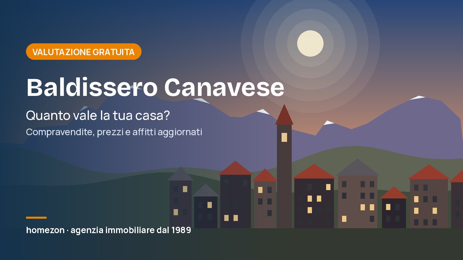 Valutazione appartamenti a Baldissero Canavese: quanto vale la tua casa