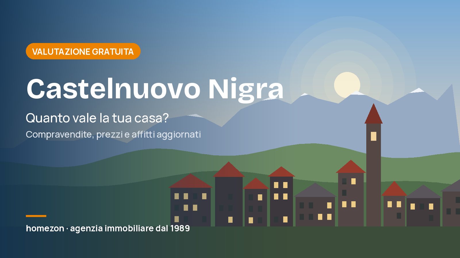 Valutazione appartamenti a Castelnuovo Nigra: quanto vale la tua casa