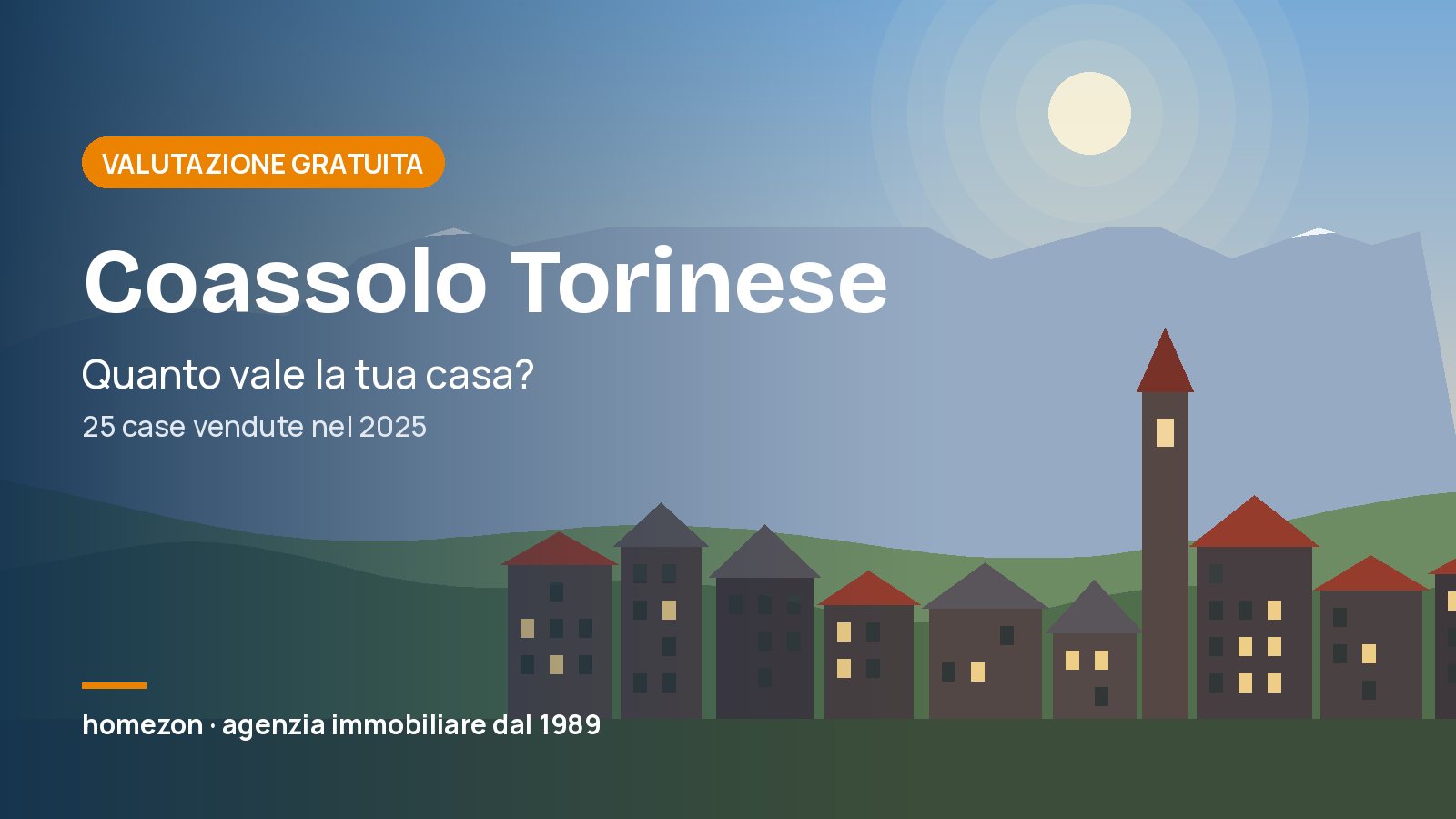 Valutazione appartamenti a Coassolo Torinese: quanto vale la tua casa