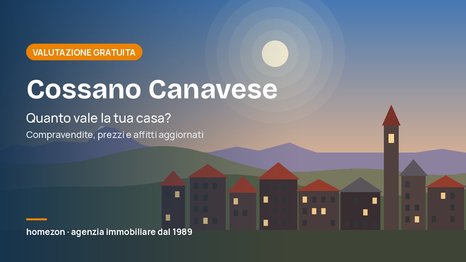 Valutazione appartamenti a Cossano Canavese: quanto vale la tua casa