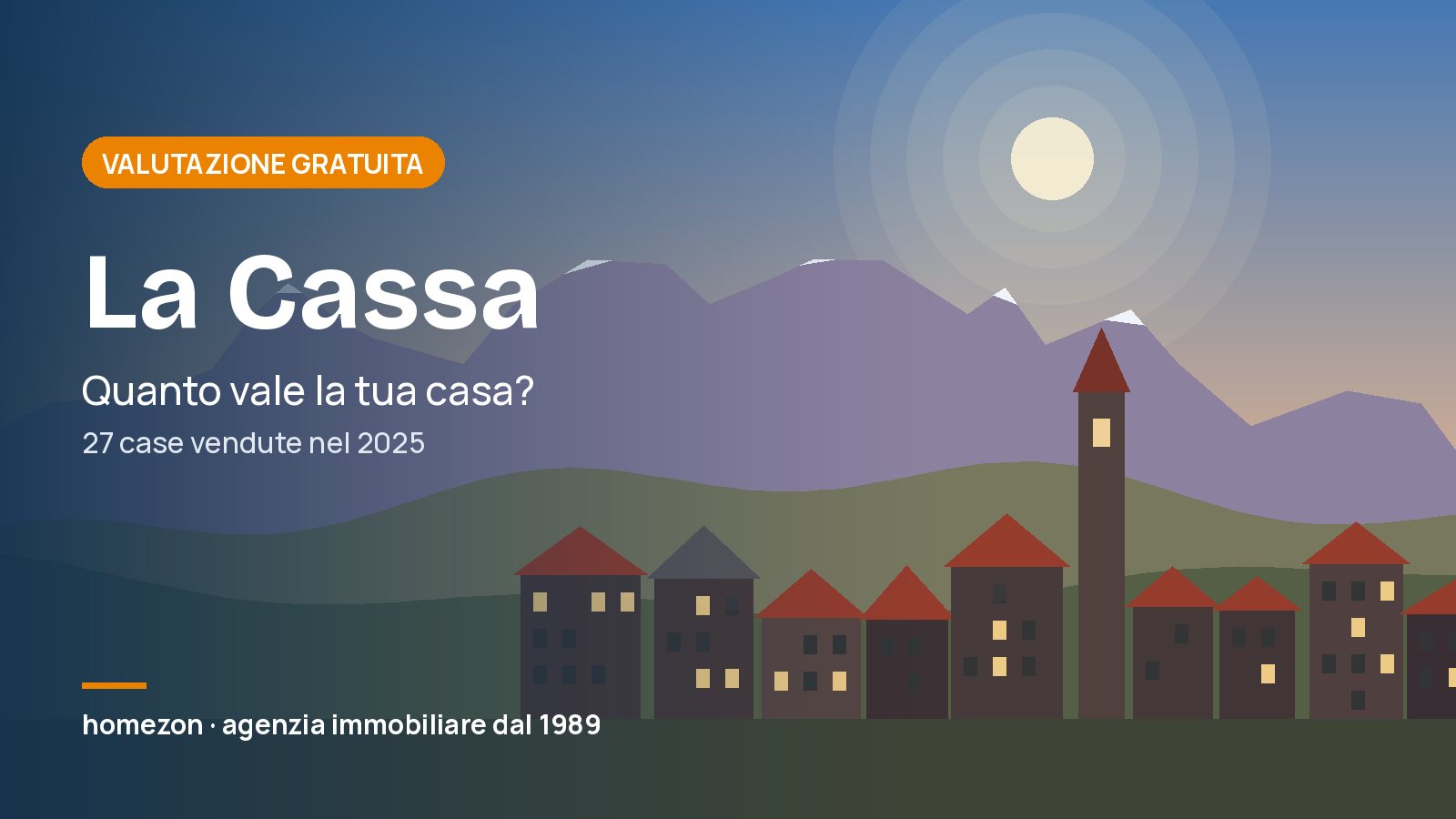 Valutazione appartamenti a La Cassa: quanto vale la tua casa