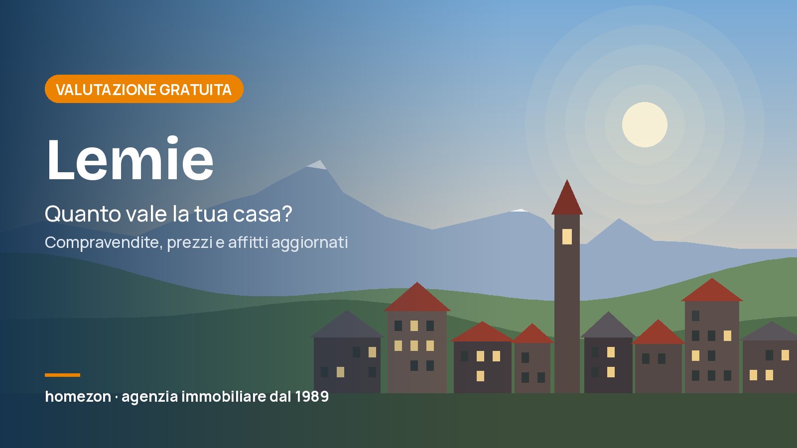 Valutazione appartamenti a Lemie: quanto vale la tua casa