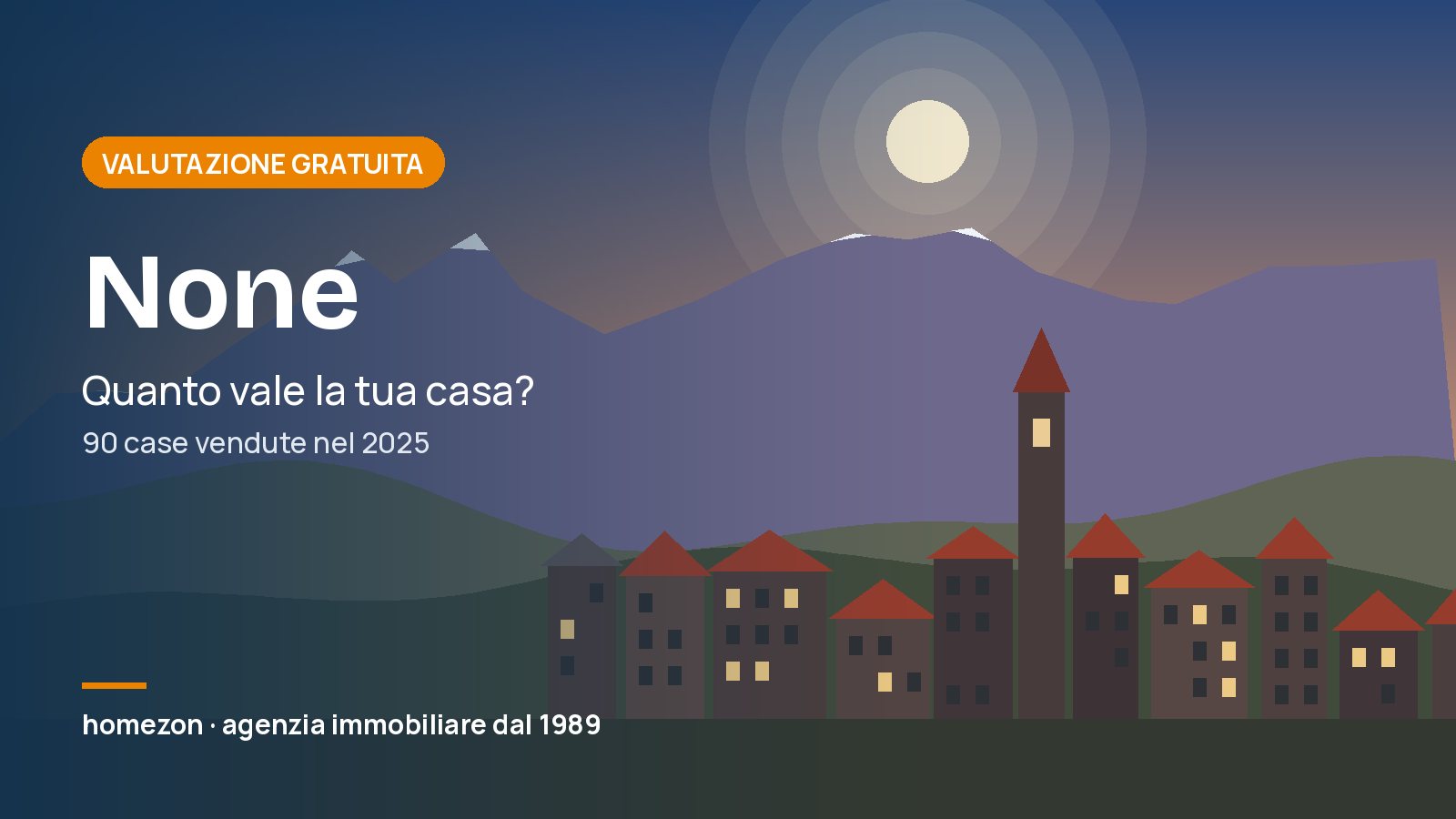 Valutazione appartamenti a None: quanto vale la tua casa