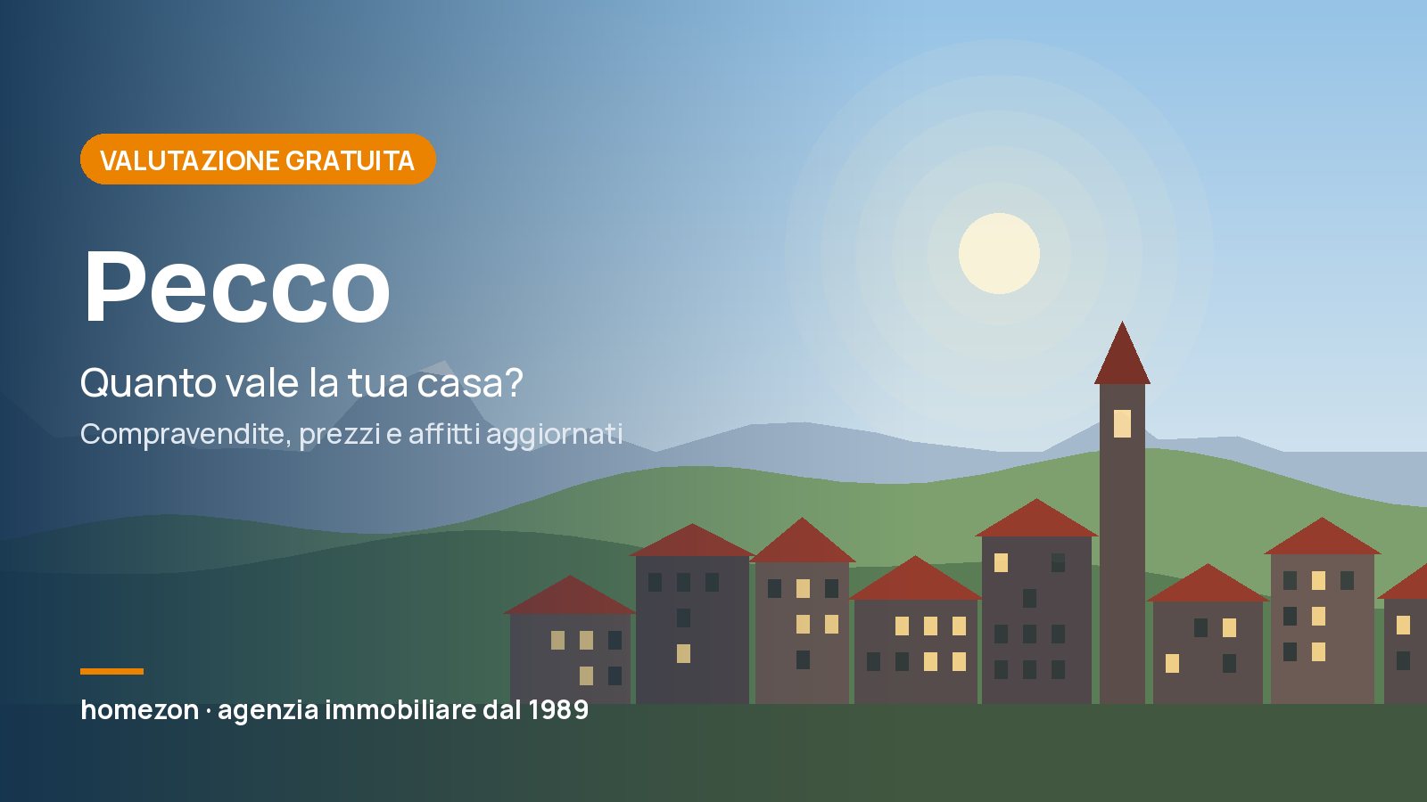 Valutazione appartamenti a Pecco: quanto vale la tua casa