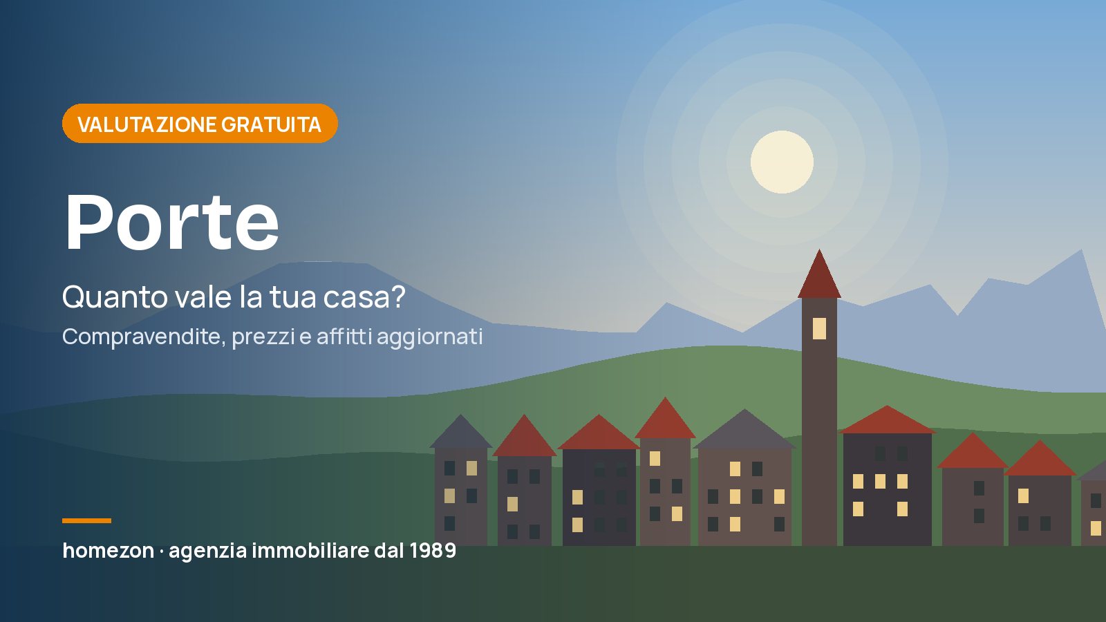 Valutazione appartamenti a Porte: quanto vale la tua casa
