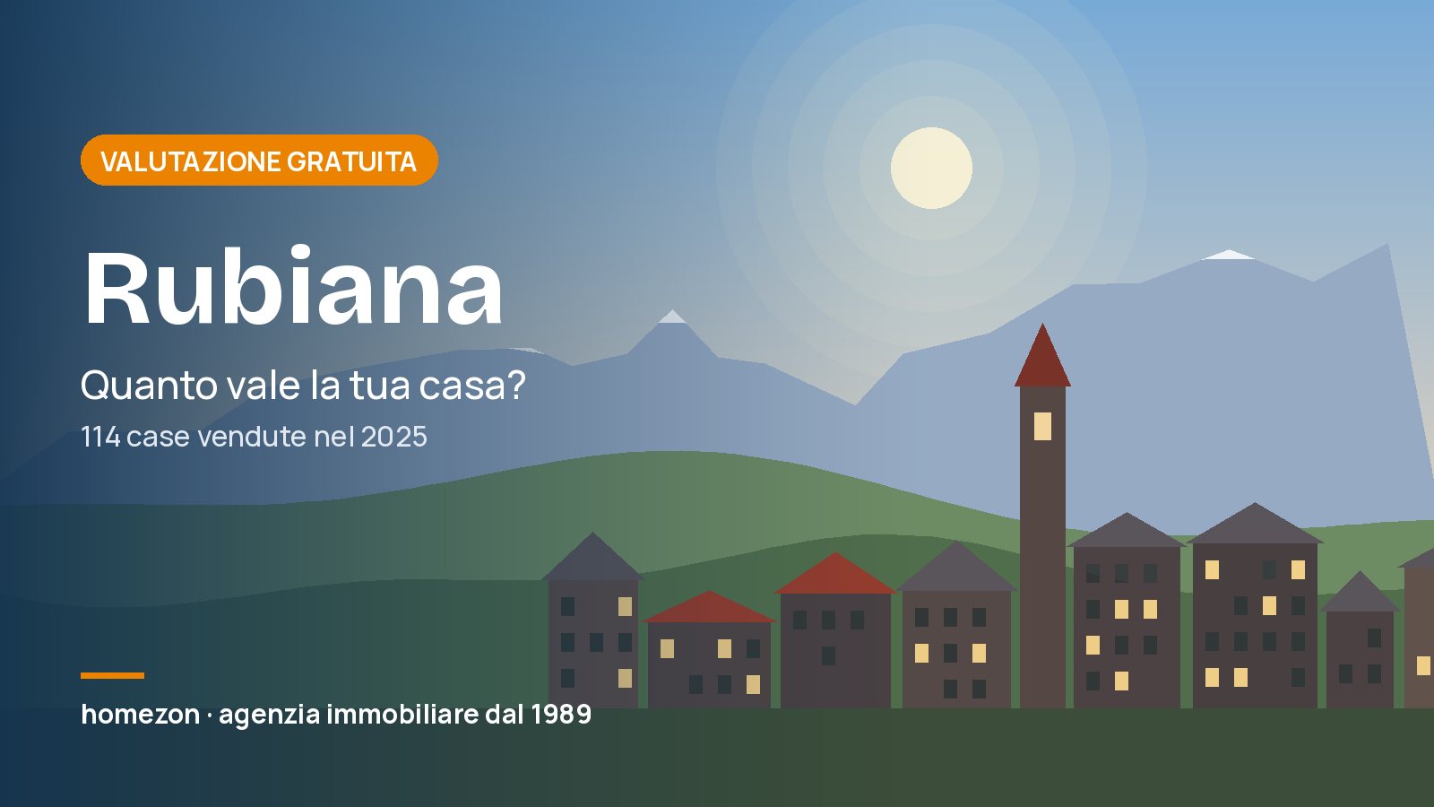 Valutazione appartamenti a Rubiana: quanto vale la tua casa