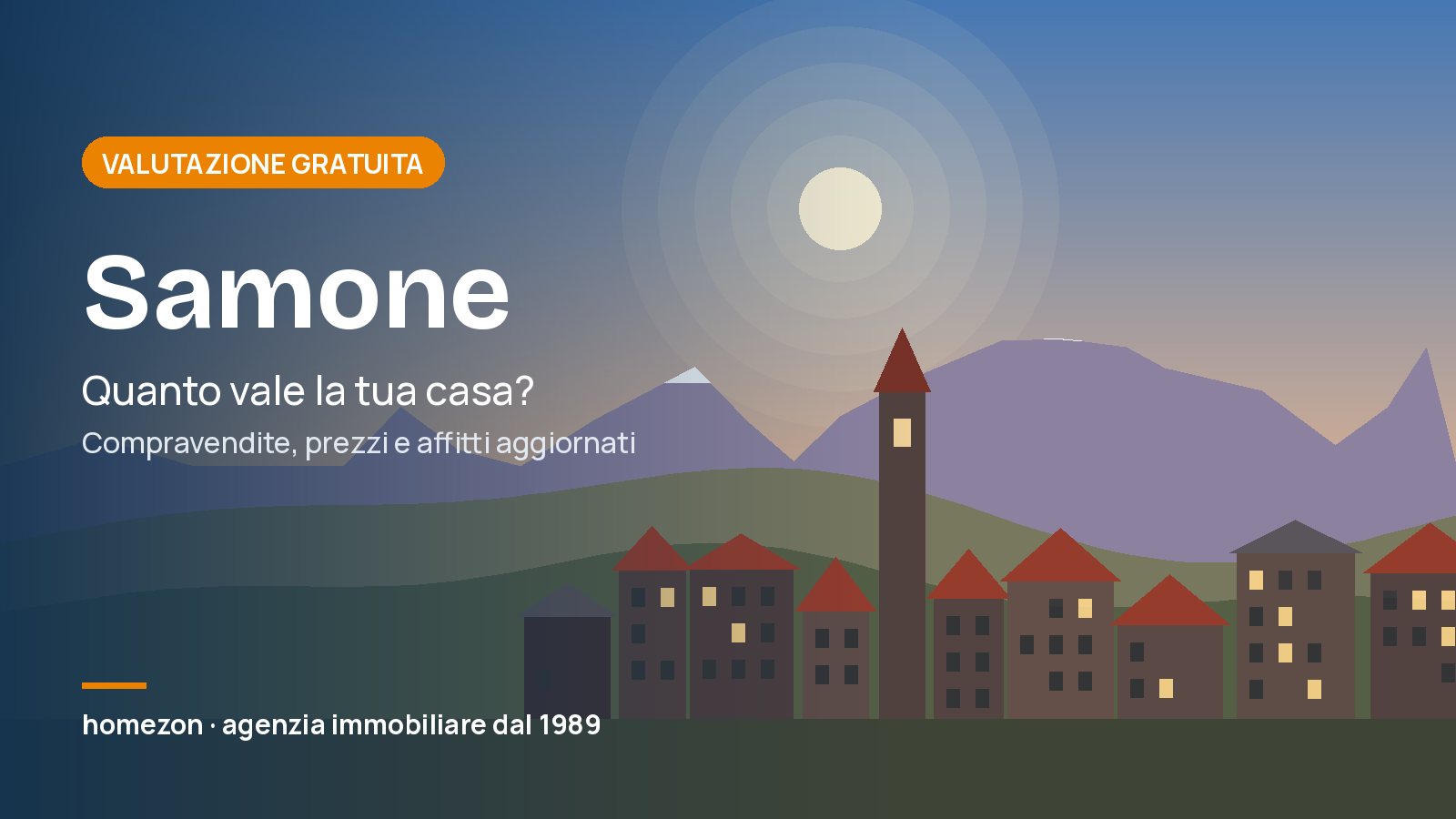 Valutazione appartamenti a Samone: quanto vale la tua casa