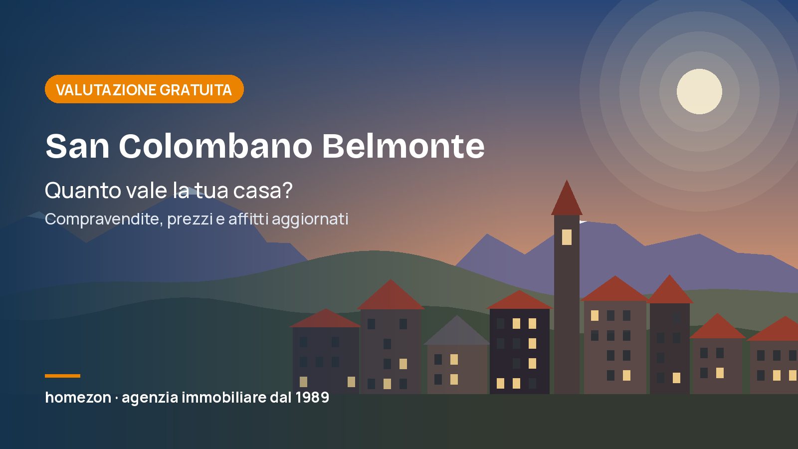 Valutazione appartamenti a San Colombano Belmonte: quanto vale la tua casa