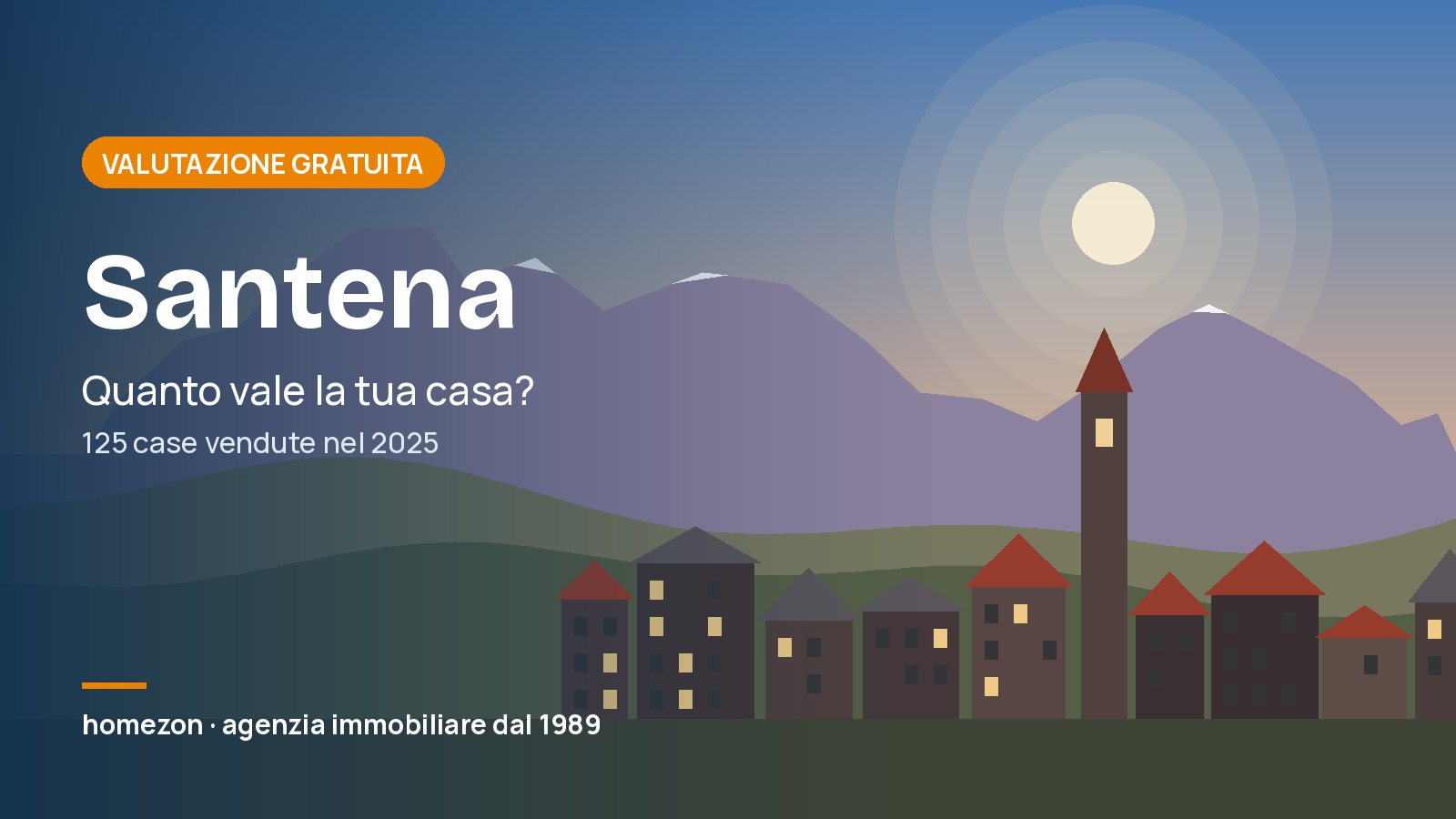 Valutazione appartamenti a Santena: quanto vale la tua casa