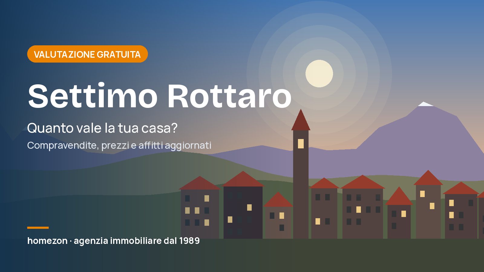Valutazione appartamenti a Settimo Rottaro: quanto vale la tua casa