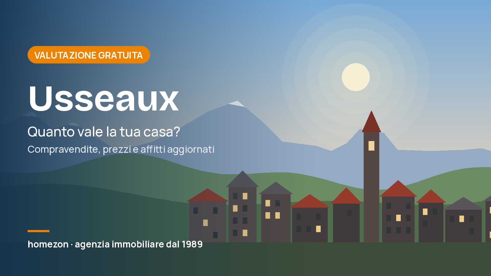 Valutazione appartamenti a Usseaux: quanto vale la tua casa