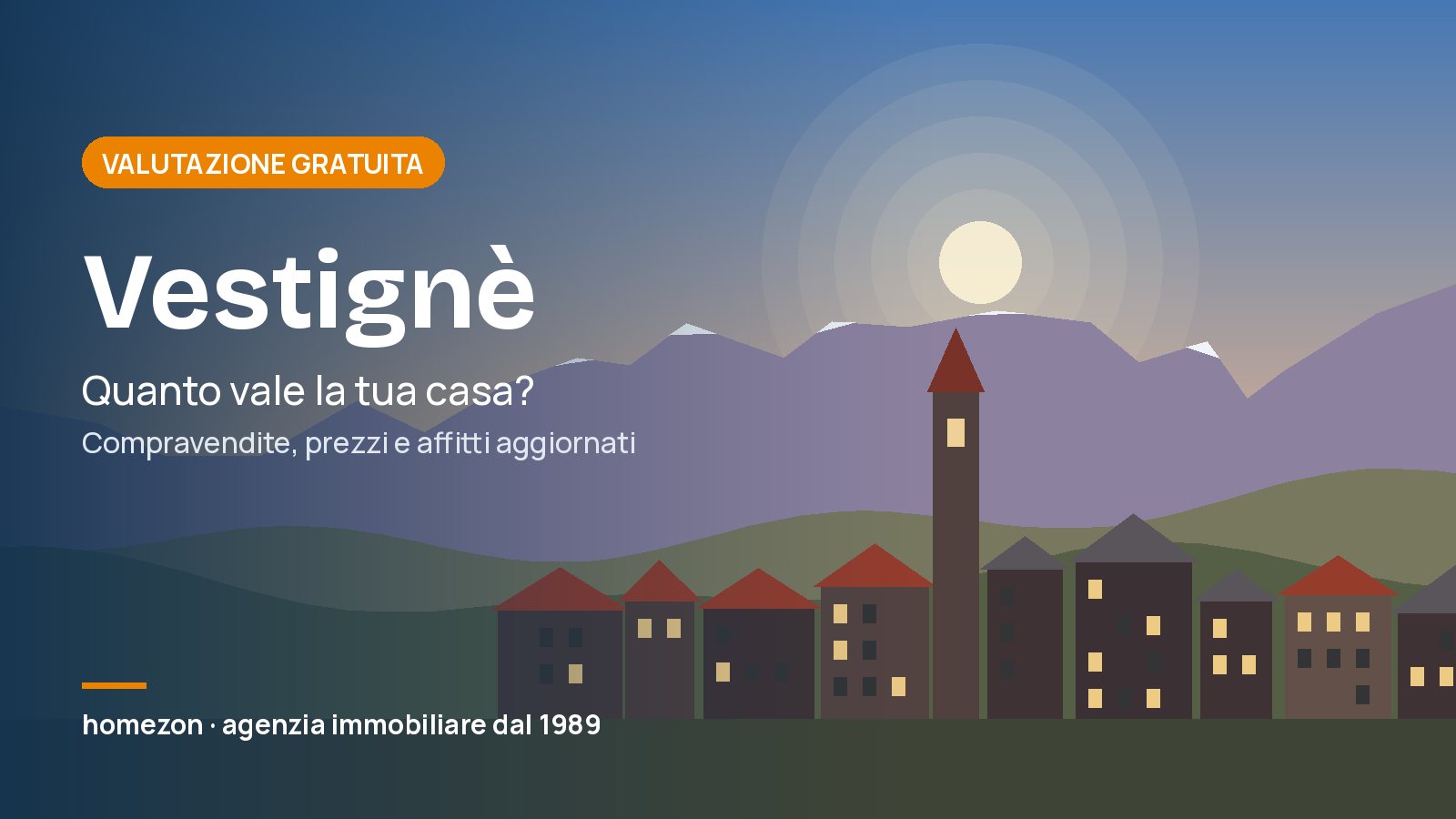 Valutazione appartamenti a Vestignè: quanto vale la tua casa
