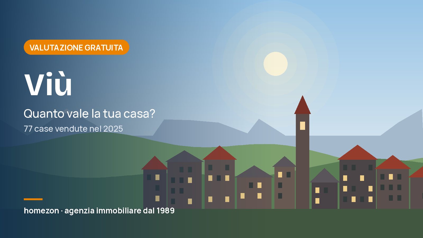 Valutazione appartamenti a Viù: quanto vale la tua casa